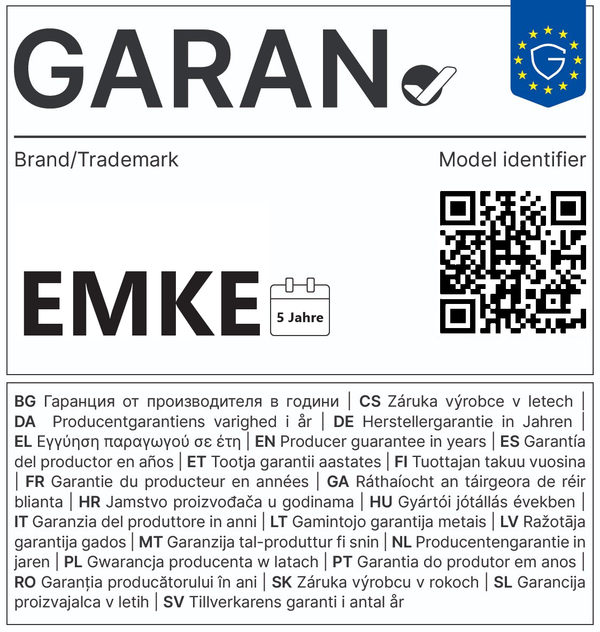 QR-Code zur gesetzlichen Gewährleistung
