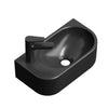 Keramik-Hängewaschbecken mit Armaturenbohrung, platzsparend & flexibel für kleine Bäder