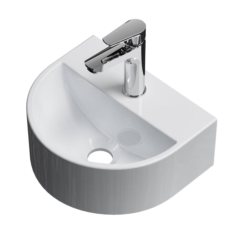 Keramik-Hängewaschbecken CB16 - Weiß - Bild 7