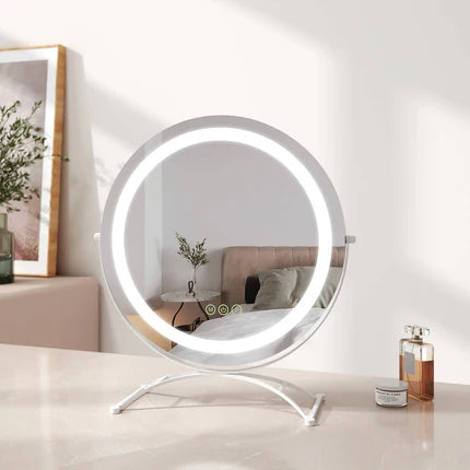 EMKE Kosmetikspiegel „CM07“ mit Beleuchtung, 3 Lichtfarben, Dimmer, Memory-Funktion