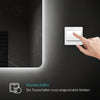 Echteckiger Badspiegel mit integrierter LED-Beleuchtung