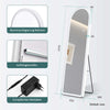 Ganzkörperspiegel mit LED-Beleuchtung & Aluminiumrahmen – dimmbar, 3 Lichtfarben, Stand- & Wandspiegel