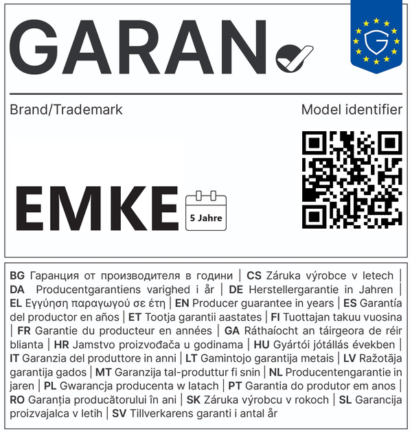 QR-Code zur gesetzlichen Gewährleistung