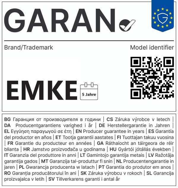 QR-Code zur gesetzlichen Gewährleistung