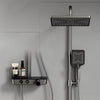 Duschsystem mit Thermostat, Glasablage & umschaltbarer Hand- und Kopfbrause