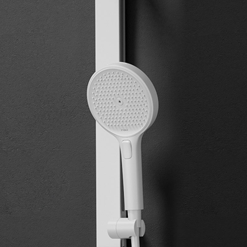 Handbrause rund für Duschsystem - Weiß - Bild 6