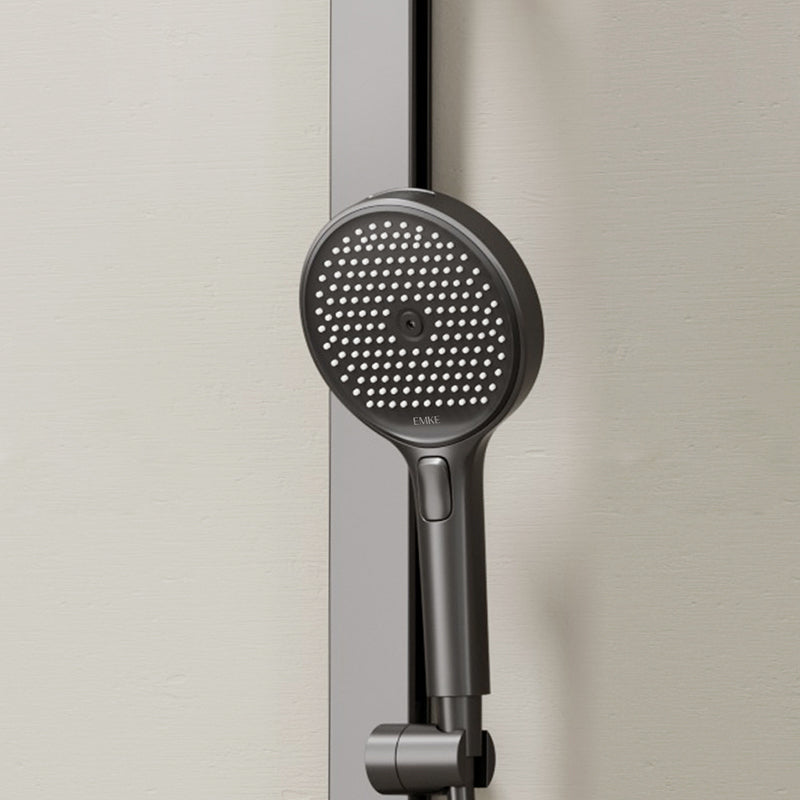 Handbrause rund für Duschsystem - Anthrazit - Bild 3