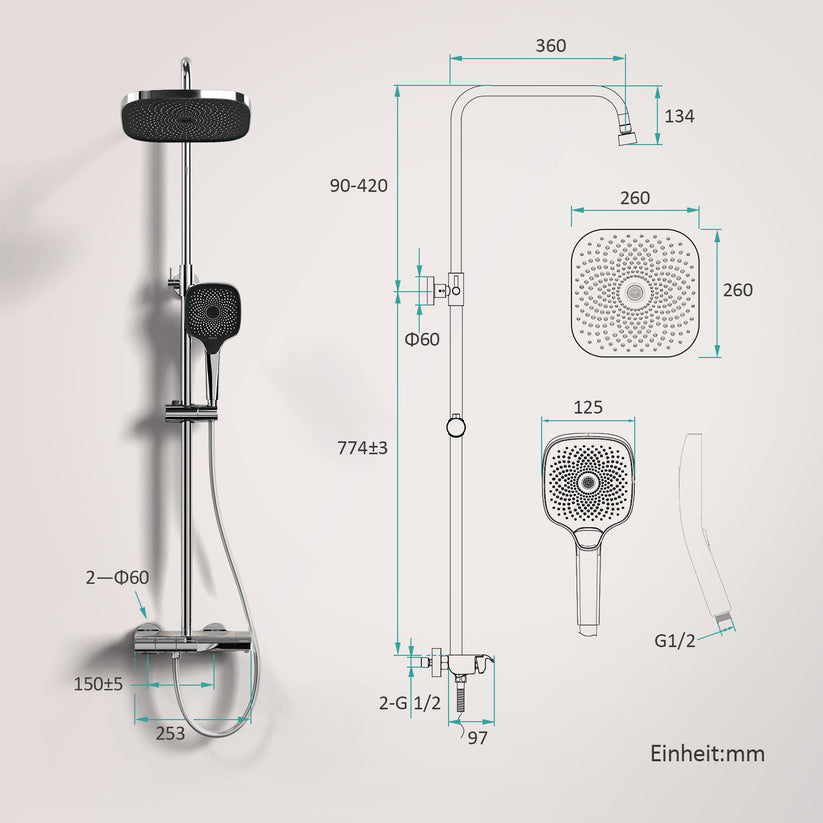 Duschsystem Orbflow F12 - Bild 16