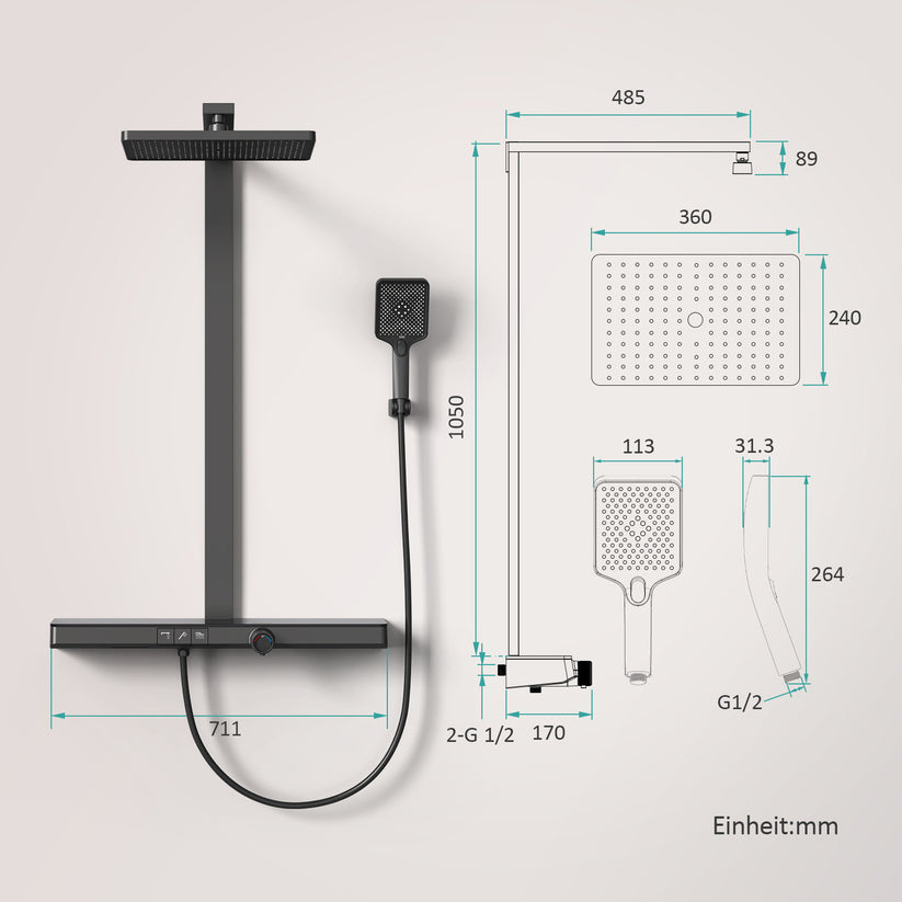 Duschsystem Edgeflow F13 - Bild 18