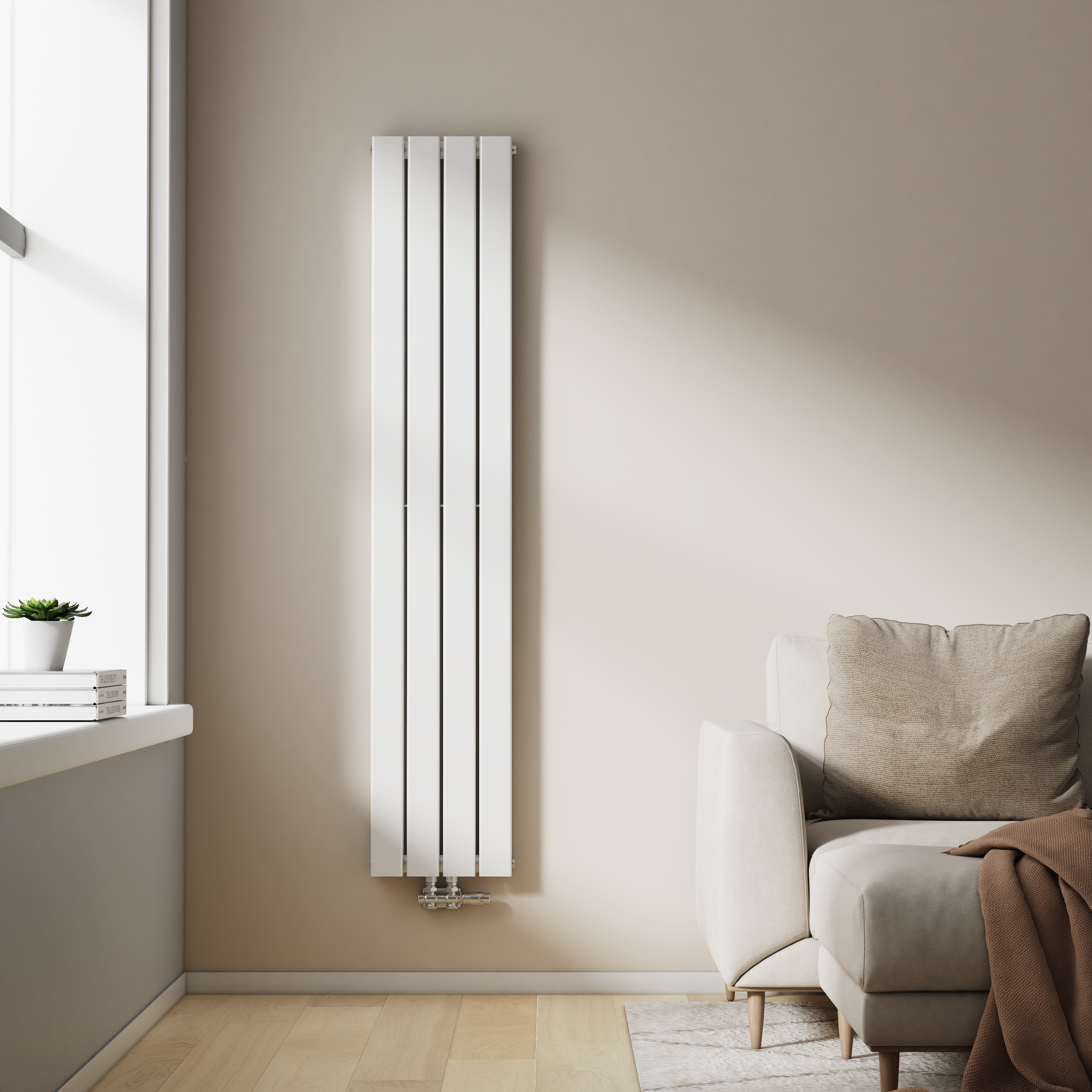 Vertikaler Design-Heizkörper mit effizienter Wärmeleistung