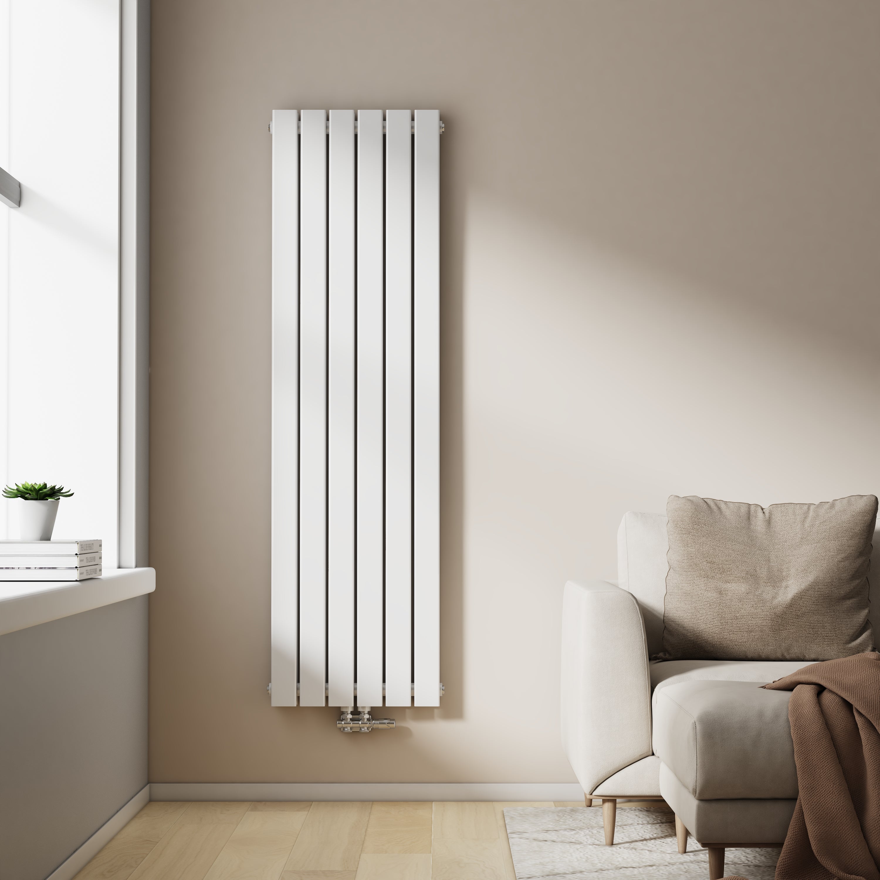 Vertikaler Design-Heizkörper mit effizienter Wärmeleistung
