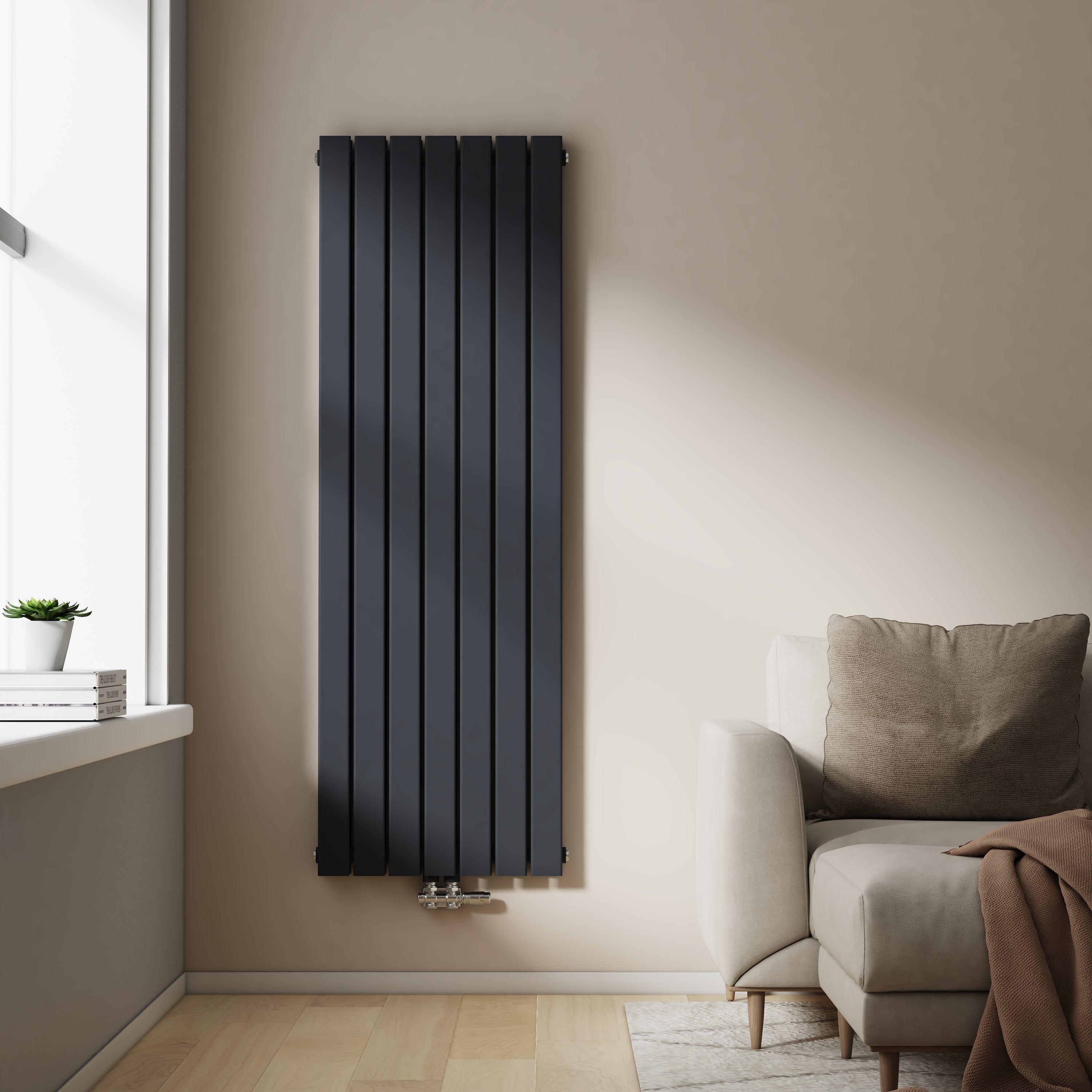 Vertikaler Design-Heizkörper mit effizienter Wärmeleistung