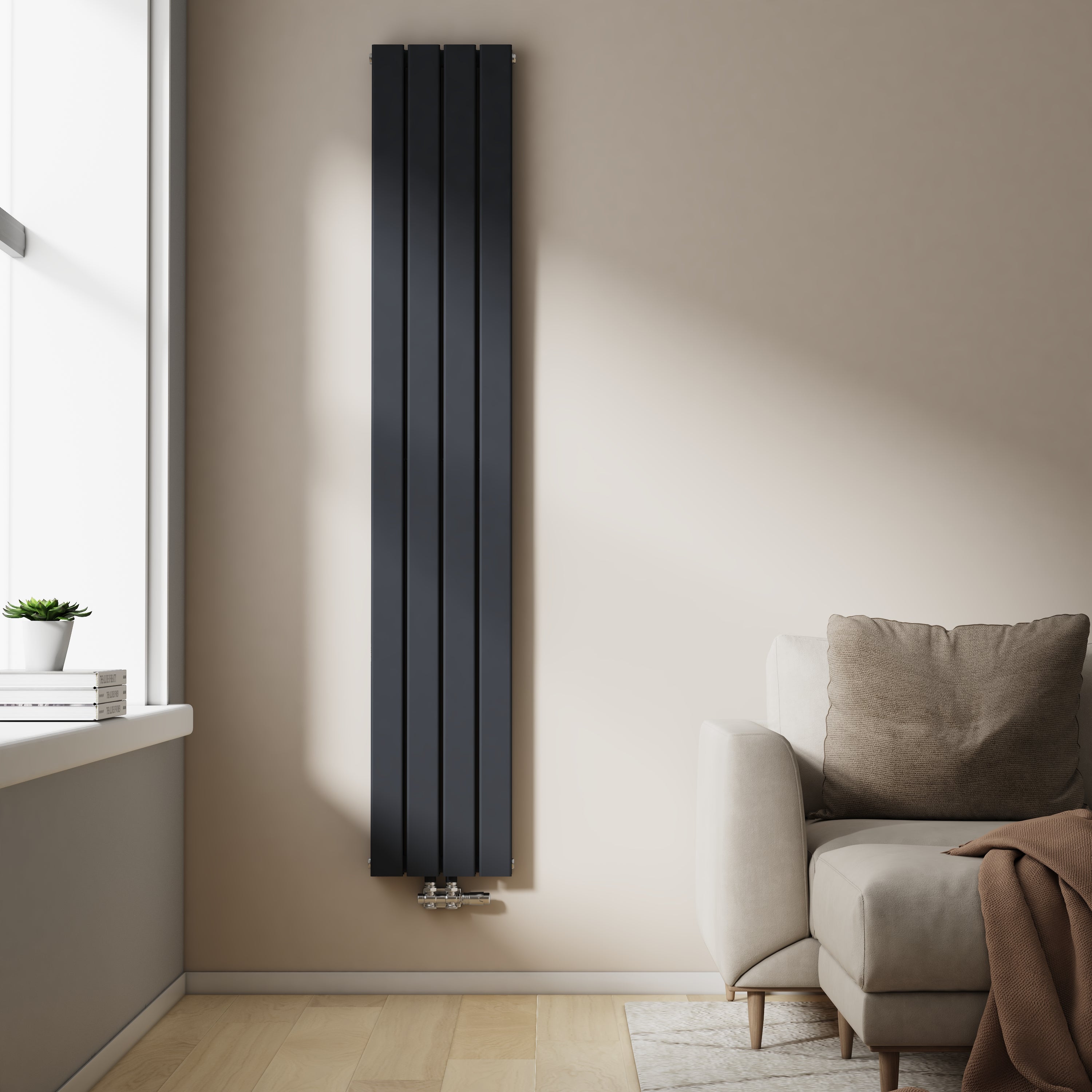Vertikaler Design-Heizkörper mit effizienter Wärmeleistung