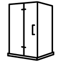 Duschtür+Seitenwand