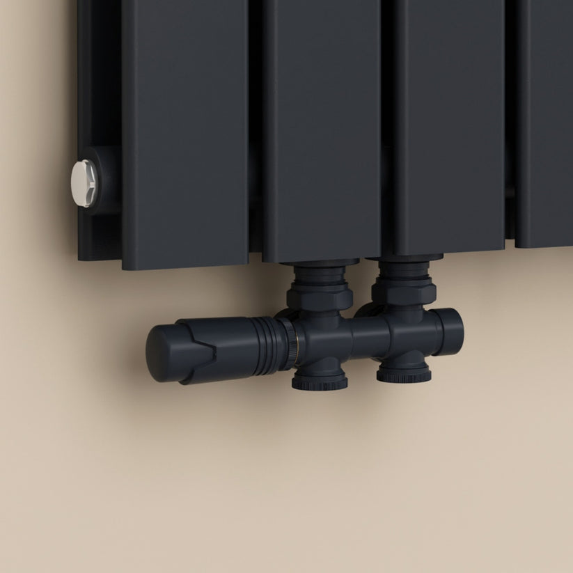 Heizkörperventil mit Thermostat, 7-stufig regelbar, aus Messing - Bild 1