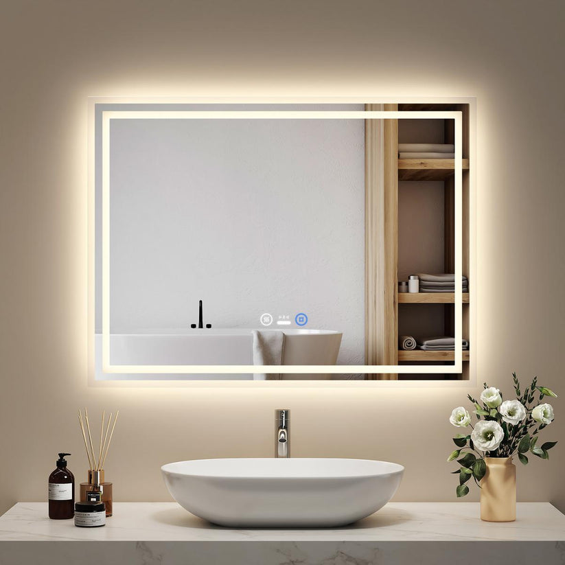 Badezimmerspiegel Dimlite LM04 - 60 x 80 cm / Touch + 3 Farben + Anti-Beschlag + Mit Bewegungssensor - Bild 25
