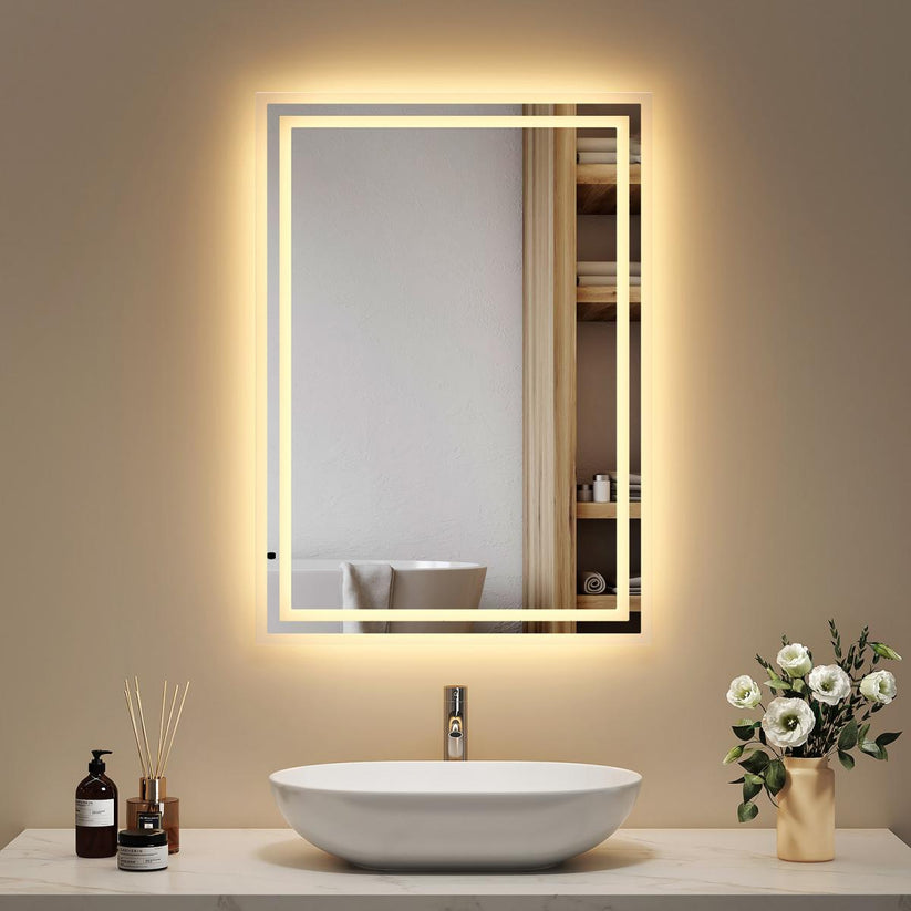 Badezimmerspiegel Dimlite LM04 - 50 x 70 cm / Knopf + 2 Farben + Anti-Beschlag - Bild 19