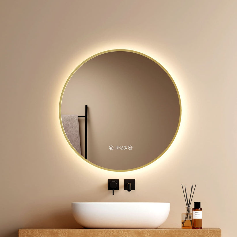 Badezimmerspiegel Glowrim OLM09 - Gold / 60 cm - Bild 19