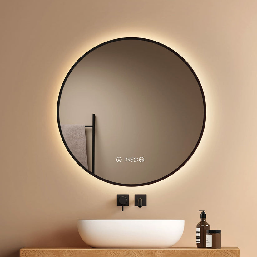 Badezimmerspiegel Glowrim OLM09 - Schwarz / 70 cm - Bild 11