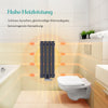 Heizkörper mit Ovalrohr-Design und 4 Anschlussarten, ein- oder doppellagig