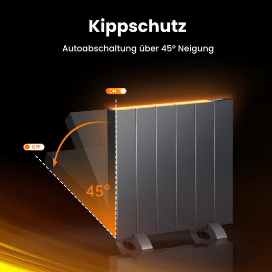 Elektrische Konvektorheizung mit WiFi-Steuerung & schneller Aufheizung