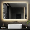 EMKE Badspiegel “LeeMi π Lite” 60*80cm mit 3000K LED Beleuchtung Vertikal/Horizontal Montage