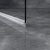 EMKE Schwallschutzleiste S04 Badezimmer, geeignet für 4–6 mm Glas (abreißbare Kante), Schwanzlänge 20 mm, Tropfreflektordichtung, verwendet für 4–6 mm Glas, Material PVC, Farbe klar.
