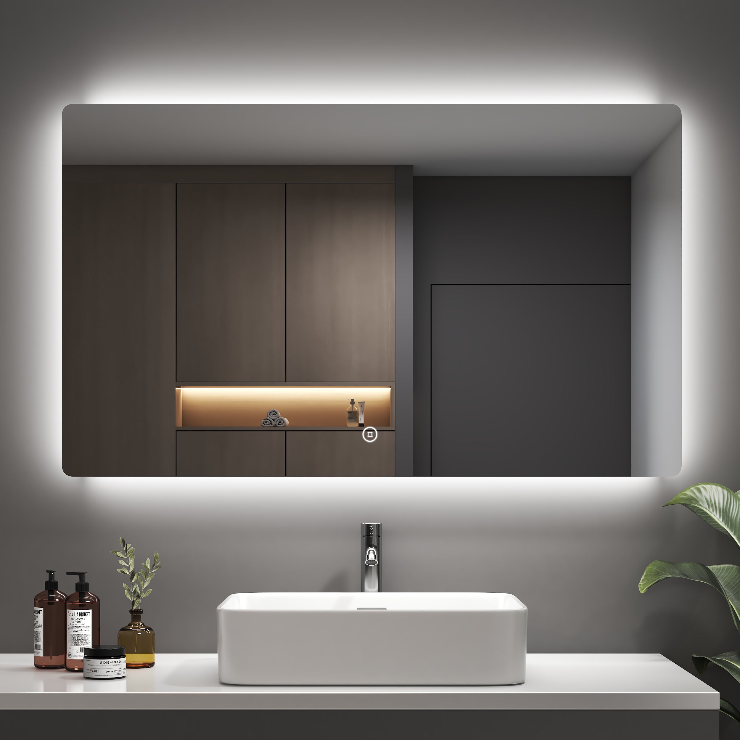 Badezimmerspiegel Glowrim LM09