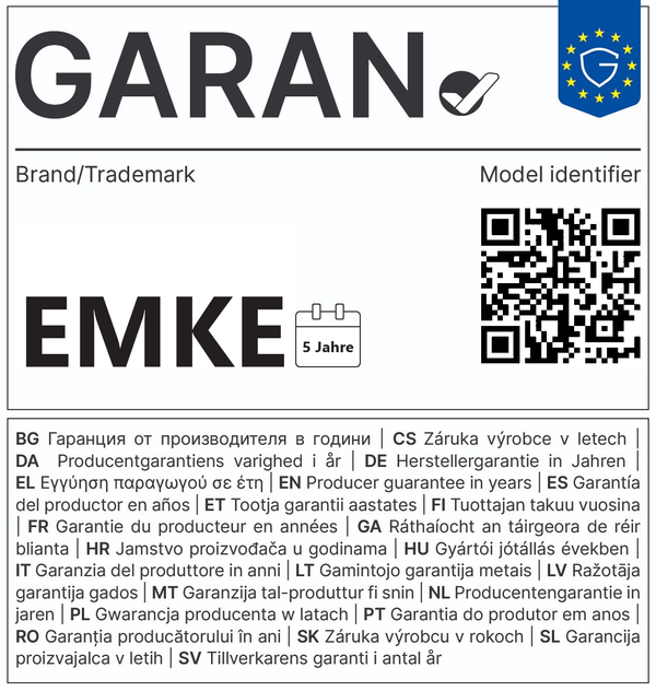 QR-Code zur gesetzlichen Gewährleistung