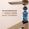 EMKE XF21  Wasserhahn Bad, Waschtischarmatur, Mischbatterie Küche, Waschbecken Armaturen, Rosengold
