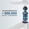 EMKE XF21  Wasserhahn Bad hoch, Waschtischarmatur, Mischbatterie Küche, Waschbecken Armaturen, Weiß Matt