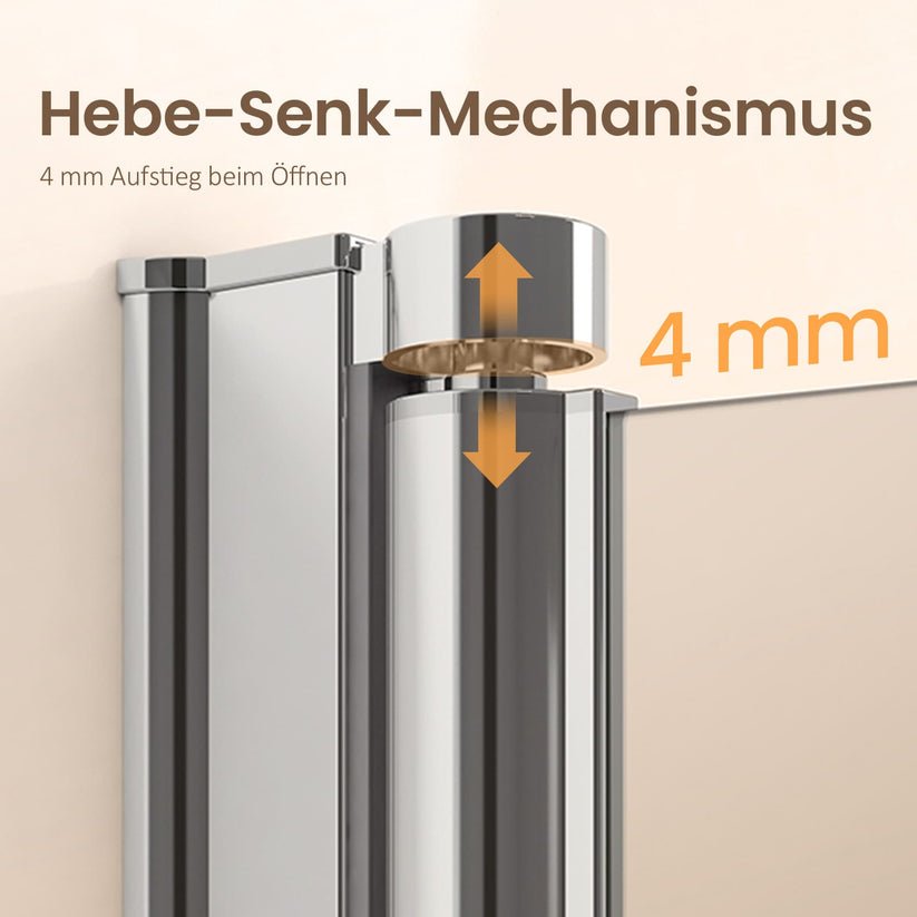 Eck-Duschkabine Folenco FBD+FBD, Höhe 195 cm - 75 x 195 cm / 75 x 195 cm - Bild 8