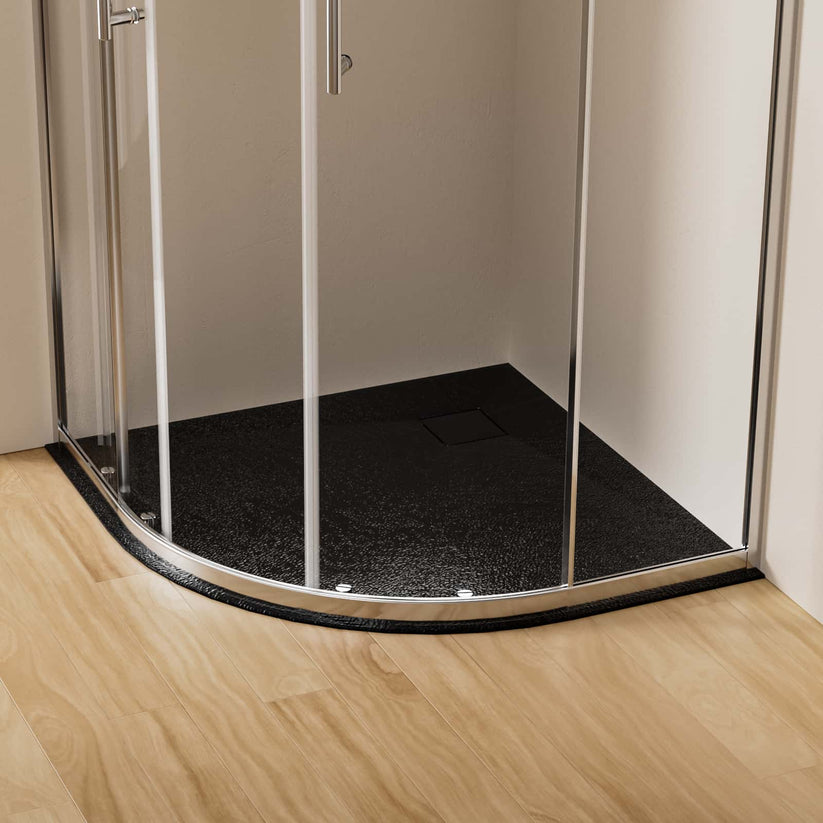 Viertelkreis-Duschwanne STR - Schwarz / 90 x 90 cm - Bild 8