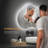 LED-Badezimmerspiegel mit Anti-Beschlag, Touch-Steuerung & 3 Lichtfarben, rahmenloses Design