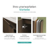 Badezimmerschrank mit Waschbecken und stoßgeschützter Tür