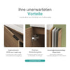 Badezimmerschrank mit Waschbecken und stoßgeschützter Tür