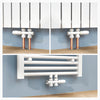 Multiblock-Heizkörperventil mit Thermostat, geeignet für G 1/2" & 15 mm Rohre