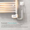 EMKE Elektro-Heizstab „THE3“ mit Thermostat, weiß, 300/600/900/1200 Watt