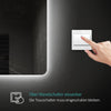 Echteckiger Badspiegel mit integrierter LED-Beleuchtung