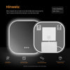 LED-Badezimmerspiegel mit 3 Lichtfarben & Memory-Funktion, rahmenloses Softcube-Design