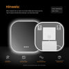 LED-Badezimmerspiegel mit 3 Lichtfarben & Memory-Funktion, rahmenloses Softcube-Design