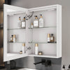 Spiegelschrank mit LED-Beleuchtung, Steckdose & Soft-Close, 1 Tür links angeschlagen