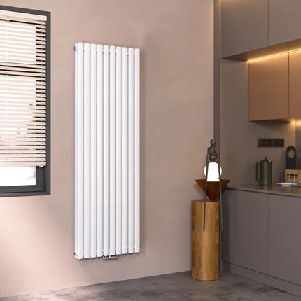 Heizkörper mit Ovalrohr-Design und 4 Anschlussarten, ein- oder doppellagig