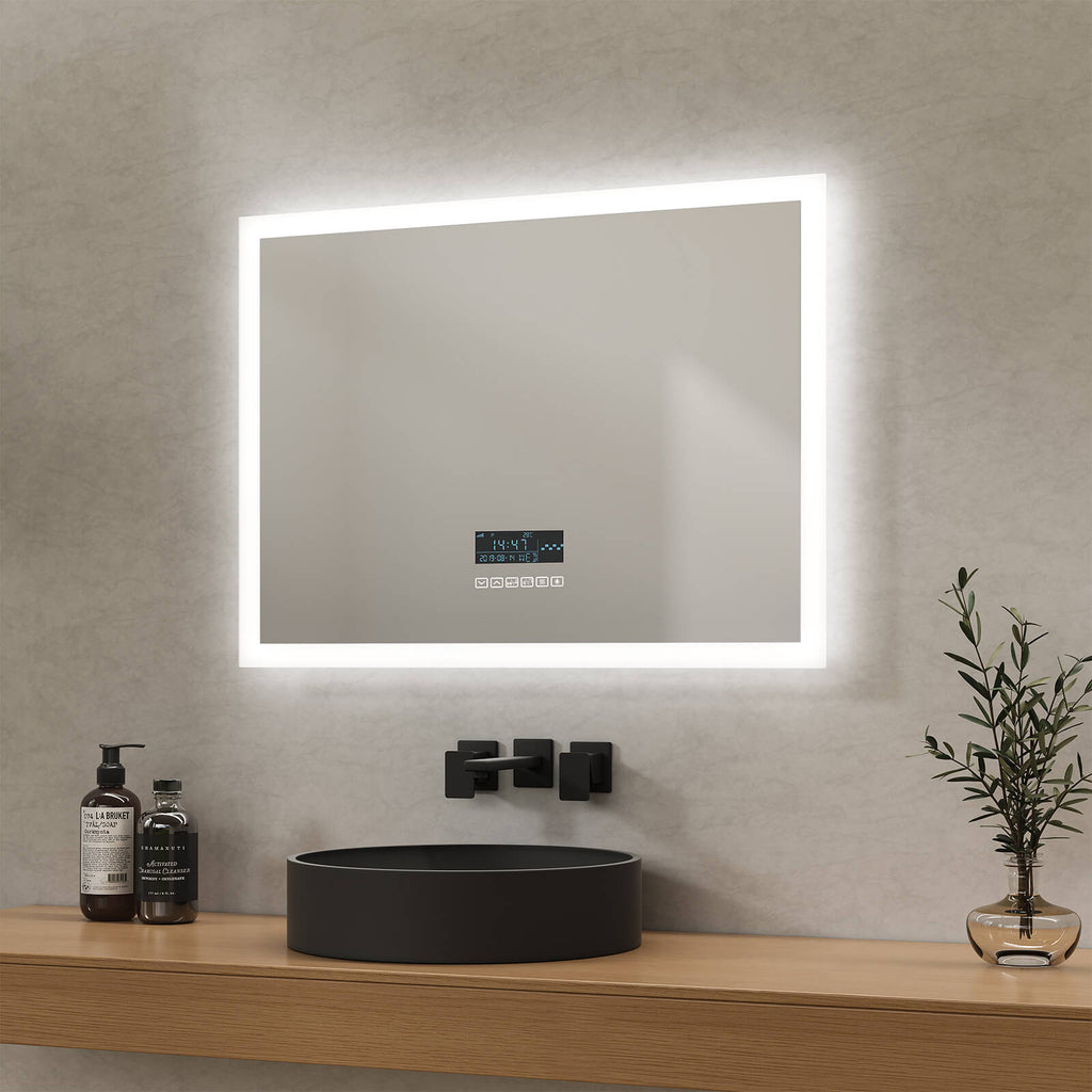 NLM03 LED Badspiegel mit Schaltfläche Berühren,Multifunktionaler