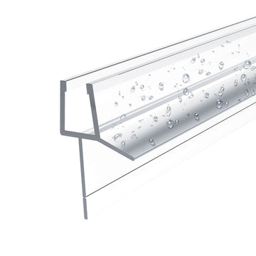 Duschdichtung mit Spritzwasserschutz, passend für 4–6 mm Glas