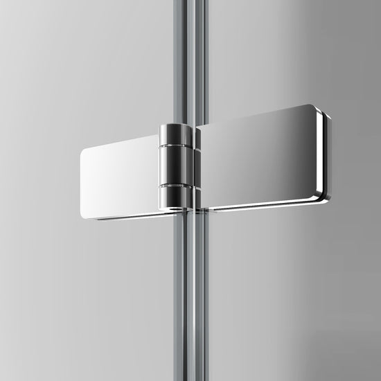 EMKE 6mm ESG-Sicherheitsglas Rahmenlos Eckeinstieg mit Beidseitiger Nano Beschichtung