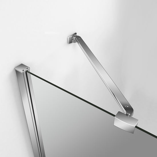 EMKE 6mm ESG-Sicherheitsglas Rahmenlos Eckeinstieg mit Beidseitiger Nano Beschichtung