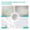 Kosmetikspiegel mit LED-Beleuchtung, 5-/7-facher Vergrößerung & Saugnapf-Befestigung