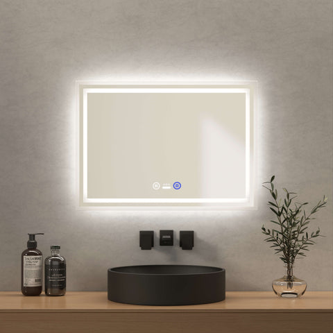 Rechteckiger Badspiegel mit Zoom-LED-Spiegel - EMI LED PREMIUM