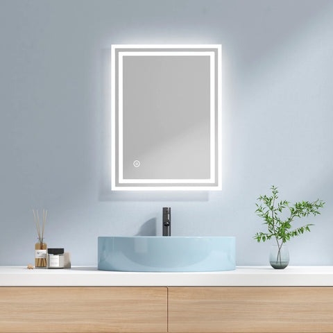 EMKE Badspiegel Kleiner LED Badspiegel mit Beleuchtung